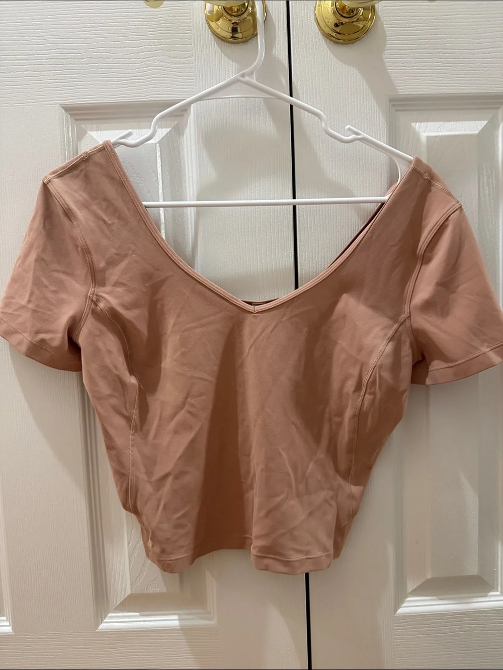 lululemon athletica Dusty Rose V-Neck Crop Top